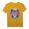 Löwe Kunst - Buntes Tiermotiv Löwe T-Shirt für Tierliebhaber, Zoo-Fans & Tierfreunde