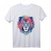 Löwe Kunst - Buntes Tiermotiv Löwe T-Shirt für Tierliebhaber, Zoo-Fans & Tierfreunde