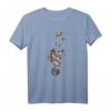 Astronaut jongliert Planeten auf einem Einrad - Raumfahrer T-Shirt für Science Fiction und Weltraum Fans