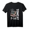 F-14 Tomcat T-Shirt mit amerikanischer Flagge – Coole Geschenkidee für Militär, Flugzeugfans, Veteranen & Piloten zu Geburtstag, Vatertag oder Gedenktag