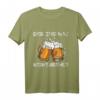 Men's Bier T-Shirt 'Der Zug hat Keine Bremse' – Lustiges Party- und Karnevals-Shirt für Bierliebhaber