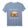 Men's Bier T-Shirt 'Der Zug hat Keine Bremse' – Lustiges Party- und Karnevals-Shirt für Bierliebhaber