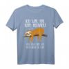 Ich War Mal Total Motiviert T-Shirt - Lustiges Faultier Spruch für Büro, Freunde und Morgenmuffel