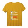 Damen Lustiges Japan Essen Schlaf Anime & Manga T-Shirt mit V-Ausschnitt – Perfektes Otaku Geschenk für Anime-Liebhaberinnen