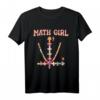 Mathe Girl Mathematik T-Shirt für Mathelehrerinnen, Studentinnen & Professorinnen – Coole Idee für Mathematikerinnen mit Formeln & Gleichungen