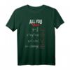 All You Need Is Love – Mathematisches Gleichung T-Shirt für Mathematische Liebhaber, Lehrer & Nerds als Valentinstags- oder Geschenkidee