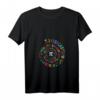 Damen Pi Spiral Math Geek T-Shirt – Lustiges Pi Day T-Shirt für Mathenerds, Lehrer und STEM-Fans mit V-Ausschnitt