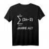 Lustiges 18. Geburtstag T-Shirt mit Mathe Formel für Jungen und Mädchen – Perfekt für die Party, Dekoration & Geschenkideen für 18-Jährige