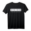 2+2÷2=3 Confused Screaming Mathe T-Shirt – Lustiges Geschenk für Schüler, Studenten und Menschen mit Lernschwierigkeiten in Mathe
