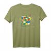 Würfel Zauber mit Mathe Gleichungen - Retro Nerdy Rubik T-Shirt für Mathespezialisten, Speedcuber & Rätsel-Liebhaber