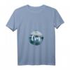 Damen Yoga OM T-Shirt mit Meditation & Wasser-Design – Spirituelles T-Shirt für innere Ruhe & Lebensfreude