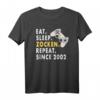Zockern Eat Sleep Zocken Since 2002 Gamer T-Shirt – Perfektes Geschenk für Gamer & Gamerin, Geburtstag & Gaming Fans