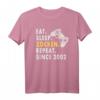 Zockern Eat Sleep Zocken Since 2002 Gamer T-Shirt – Perfektes Geschenk für Gamer & Gamerin, Geburtstag & Gaming Fans