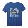 Zockern Eat Sleep Zocken Since 2002 Gamer T-Shirt – Perfektes Geschenk für Gamer & Gamerin, Geburtstag & Gaming Fans
