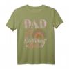 Herren Dad of The Birthday Girl T-Shirt für den ersten Geburtstag - Boho Regenbogen Familienoutfit, trendiges Geschenk für Mütter, Väter & Familie