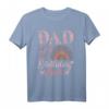 Herren Dad of The Birthday Girl T-Shirt für den ersten Geburtstag - Boho Regenbogen Familienoutfit, trendiges Geschenk für Mütter, Väter & Familie