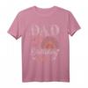 Herren Dad of The Birthday Girl T-Shirt für den ersten Geburtstag - Boho Regenbogen Familienoutfit, trendiges Geschenk für Mütter, Väter & Familie