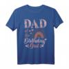 Herren Dad of The Birthday Girl T-Shirt für den ersten Geburtstag - Boho Regenbogen Familienoutfit, trendiges Geschenk für Mütter, Väter & Familie