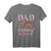 Herren Dad of The Birthday Girl T-Shirt für den ersten Geburtstag - Boho Regenbogen Familienoutfit, trendiges Geschenk für Mütter, Väter & Familie