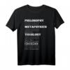 Philosophie Metaphysik Theologie Wissenschaft Humor T-Shirt – Perfektes Geschenk für Wissenschafts- und Philosophiebegeisterte zu Weihnachten und Geburtstagsfeiern
