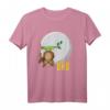 Lustiges Eulen T-Shirt vor dem großen hellen Mond – Humorvolles Tiermotiv für Nachtvogelliebhaber und Tierfreunde