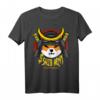 SHIB ARMY Münze Samurai Zum Mond T-Shirt – Niedliches Shiba Inu Meme Kryptowährung Shirt für Krypto Fans, Weihnachten & Geburtstage