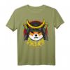 SHIB ARMY Münze Samurai Zum Mond T-Shirt – Niedliches Shiba Inu Meme Kryptowährung Shirt für Krypto Fans, Weihnachten & Geburtstage