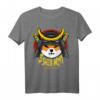 SHIB ARMY Münze Samurai Zum Mond T-Shirt – Niedliches Shiba Inu Meme Kryptowährung Shirt für Krypto Fans, Weihnachten & Geburtstage
