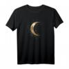 Vintage T-Shirt mit Halbmond Motiv für Frauen & Männer - Stylisches Geschenk für Mondliebhaber, Partys, Festivals und Alltag