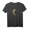 Vintage T-Shirt mit Halbmond Motiv für Frauen & Männer - Stylisches Geschenk für Mondliebhaber, Partys, Festivals und Alltag