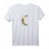 Vintage T-Shirt mit Halbmond Motiv für Frauen & Männer - Stylisches Geschenk für Mondliebhaber, Partys, Festivals und Alltag