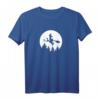Damen Hexe auf Besen vor Mond T-Shirt – Magie, Mystik & Hexen Fan Geschenk für Halloween, Fasching & Alltag