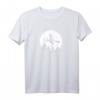 Damen Hexe auf Besen vor Mond T-Shirt – Magie, Mystik & Hexen Fan Geschenk für Halloween, Fasching & Alltag