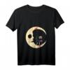 Día de Los Muertos Katzen & Zuckerschädel V-Ausschnitt T-Shirt – Perfekt für Katzenliebhaber und mexikanische Feierlichkeiten