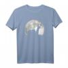 Retro Mond Schnecke T-Shirt – Süßes Tiermotiv für Schneckenliebhaber im Retro-Design