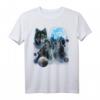 Drei Wölfe heulen und Mond T-Shirt – Lustiges Tierdesign für Wolfsliebhaber & Naturfreunde