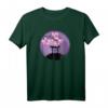 Japan Torii-Tor Schrein Kirschblüte und lila schwebender Mond - Fan T-Shirt für Japan-Liebhaber & Kunstfans