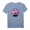 Japan Torii-Tor Schrein Kirschblüte und lila schwebender Mond - Fan T-Shirt für Japan-Liebhaber & Kunstfans