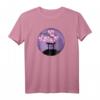 Japan Torii-Tor Schrein Kirschblüte und lila schwebender Mond - Fan T-Shirt für Japan-Liebhaber & Kunstfans