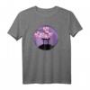 Japan Torii-Tor Schrein Kirschblüte und lila schwebender Mond - Fan T-Shirt für Japan-Liebhaber & Kunstfans