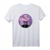 Japan Torii-Tor Schrein Kirschblüte und lila schwebender Mond - Fan T-Shirt für Japan-Liebhaber & Kunstfans