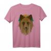 Wolfskopf Wolfsmotiv T-Shirt mit Mond - Künstlerisches Tiermotiv für Damen, Herren, Kinder & Weihnachten