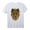 Wolfskopf Wolfsmotiv T-Shirt mit Mond - Künstlerisches Tiermotiv für Damen, Herren, Kinder & Weihnachten