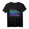 Lustiges Vintage Solana SOL Krypto Zum Mond T-Shirt | Retro Solana Blockchain Geschenk für Fans und Enthusiasten