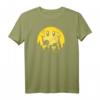Backprint Smiley Mond T-Shirt - Lustiges Vollmond Design für Männer, Frauen und Kinder als Geschenkidee für Feiern und Festlichkeiten