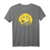 Backprint Smiley Mond T-Shirt - Lustiges Vollmond Design für Männer, Frauen und Kinder als Geschenkidee für Feiern und Festlichkeiten