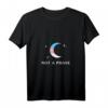 Damen LGBTQ Trans Pride Flagge T-Shirt mit Mond & V-Ausschnitt – Unterstütze die Vielfalt & Feier die sexuelle Freiheit