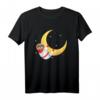 Faultier & Mond T-Shirt für Kinder & Erwachsene - Lustiges Faultier-Outfit für Pyjama-Partys, Freizeit & Kostüme
