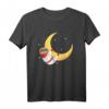 Faultier & Mond T-Shirt für Kinder & Erwachsene - Lustiges Faultier-Outfit für Pyjama-Partys, Freizeit & Kostüme
