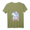 Damen 80s Retro Vaporwave & Pastel Goth Kawaii Mond V-Ausschnitt T-Shirt - Perfekt als Geschenk für Freundin oder Freund